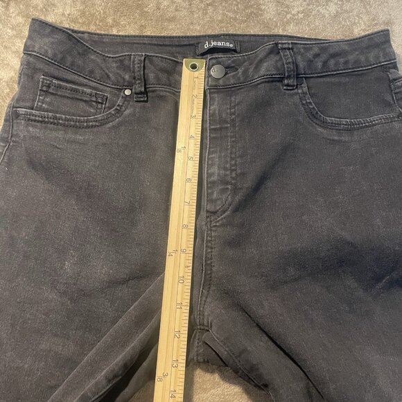 D. Jeans Women's 16 Plus Black Straight Leg Pants Fitted Casual Basic - Picture 4 of 6